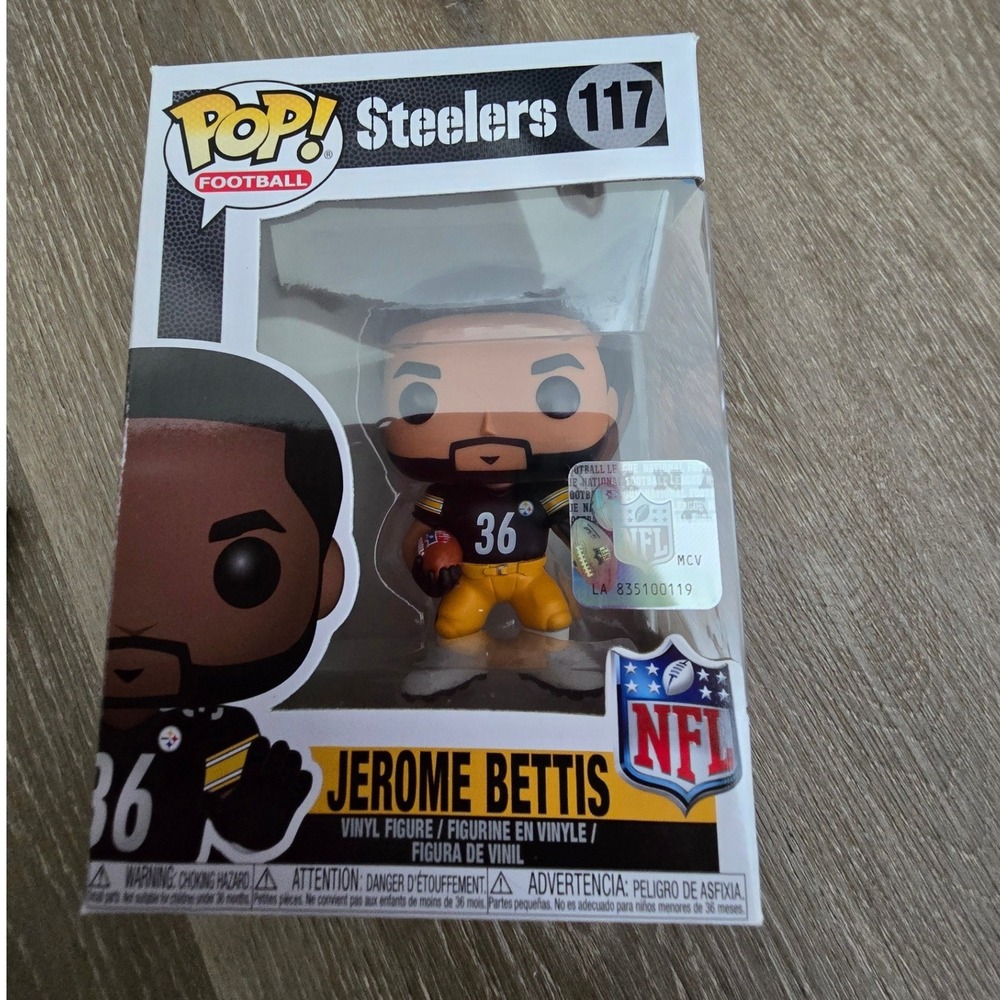 Funko Pop Football Jerome Bettis Pittsburgh Steelers 117 NFL Legends Figure
